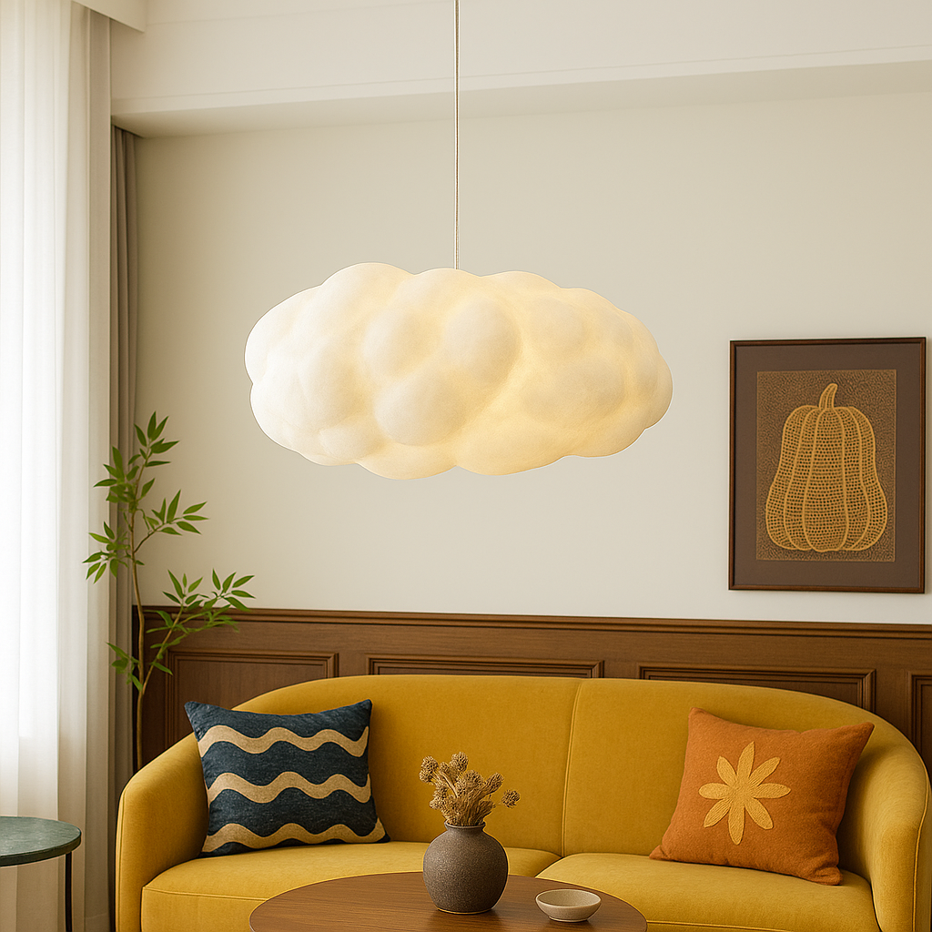 Cloud-Themed Pendant Light