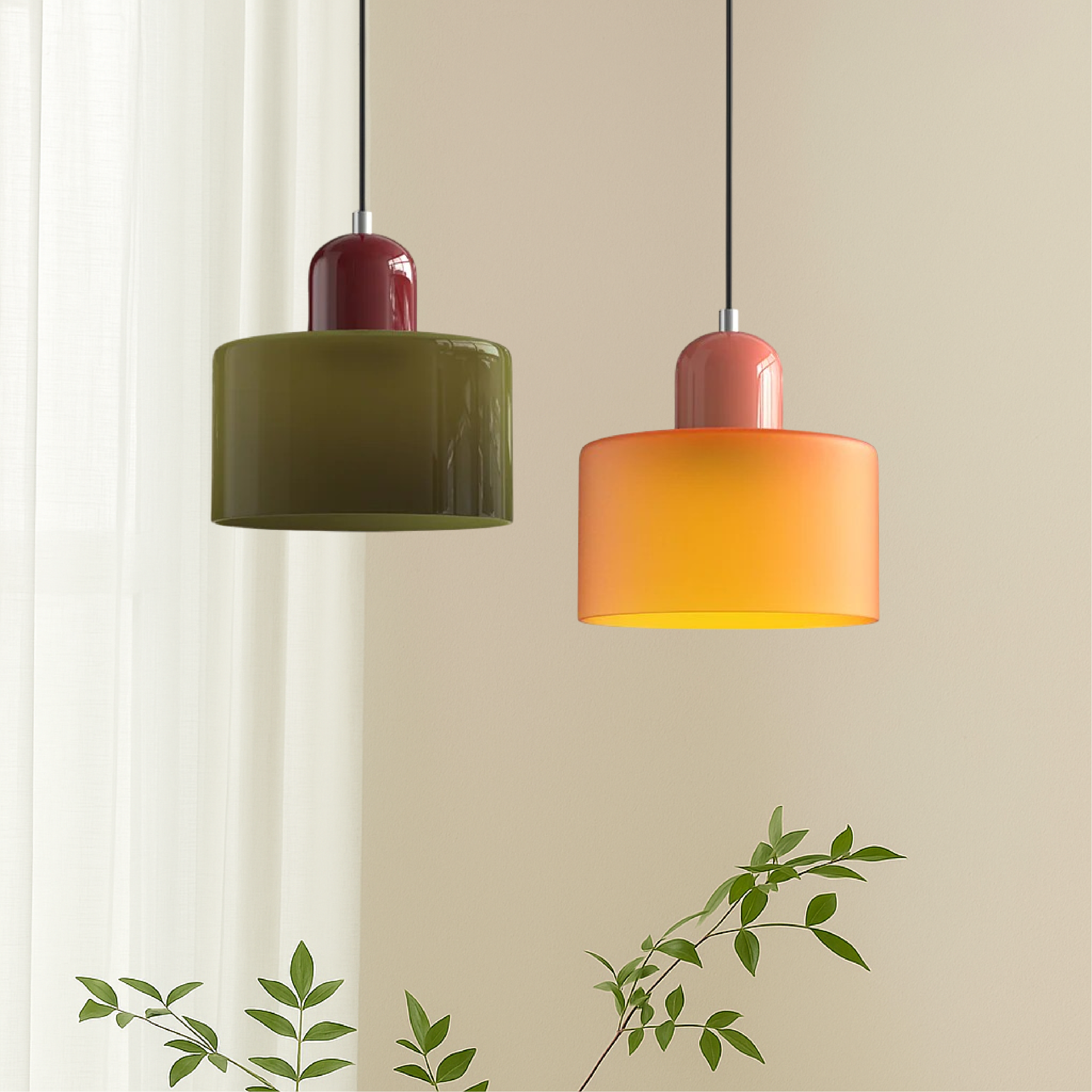 Artistic Bauhaus-Inspired Pendant Light