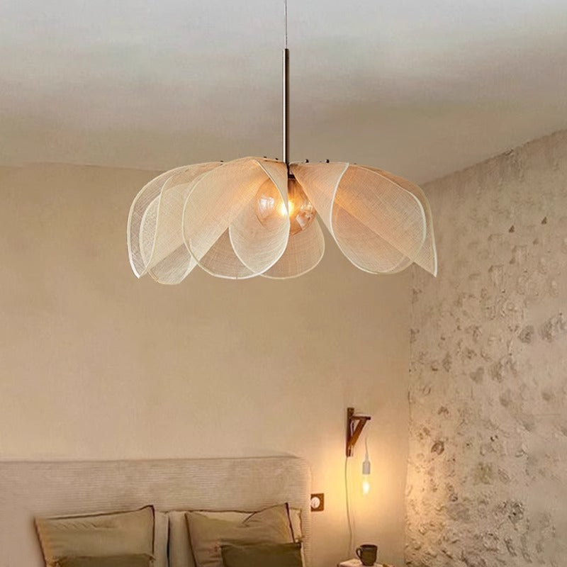 Vintage Fabric Pendant Light