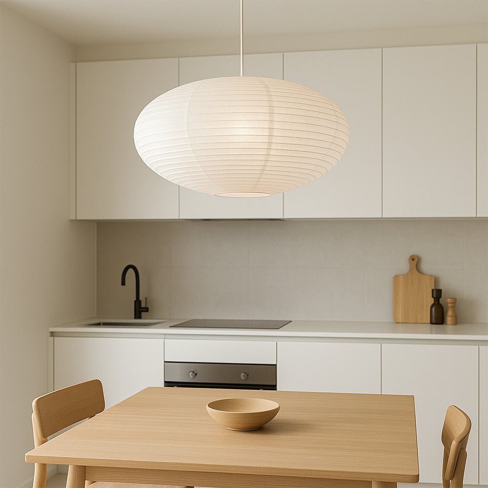 Elegant Wabi Sabi Paper Pendant Light