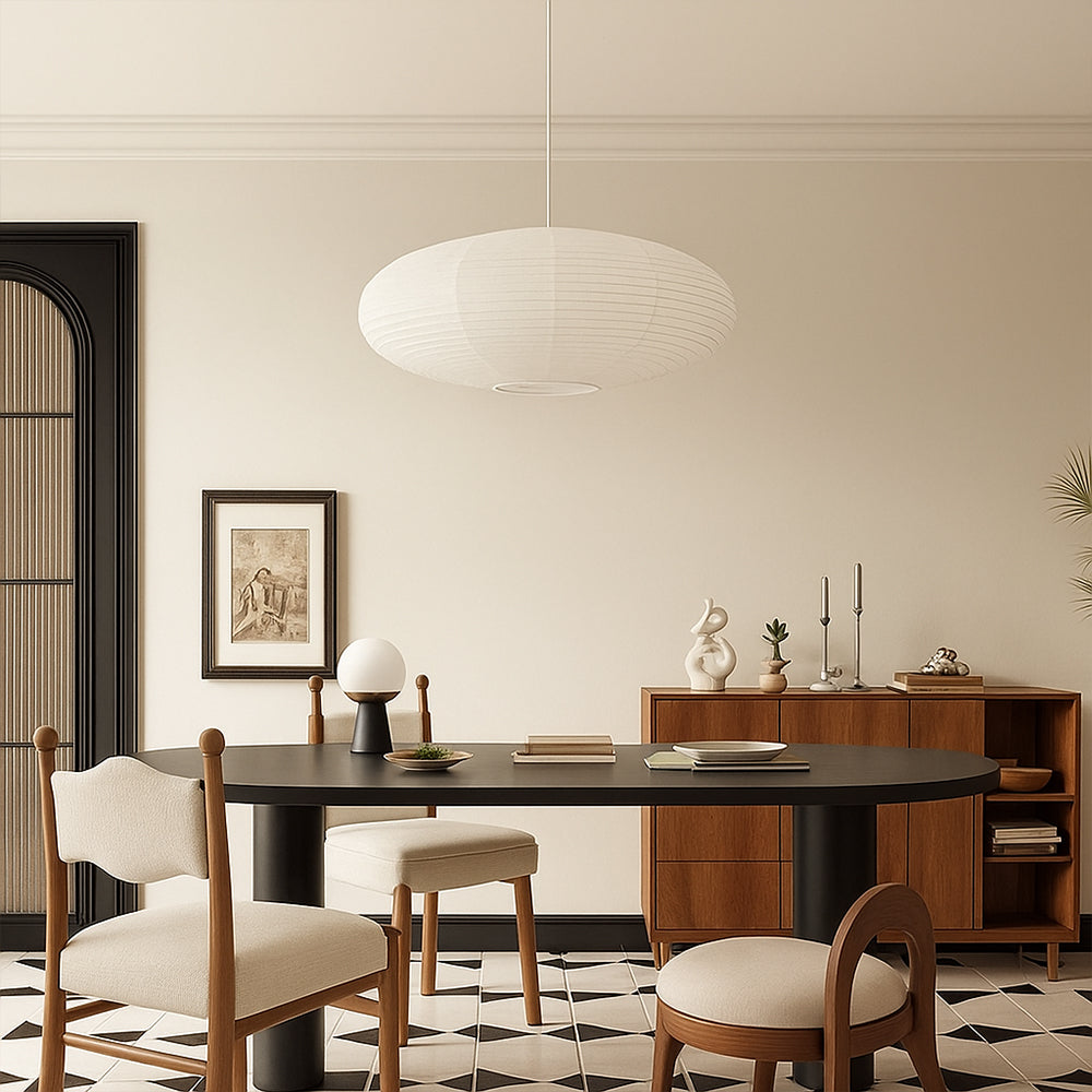 Elegant Wabi Sabi Paper Pendant Light