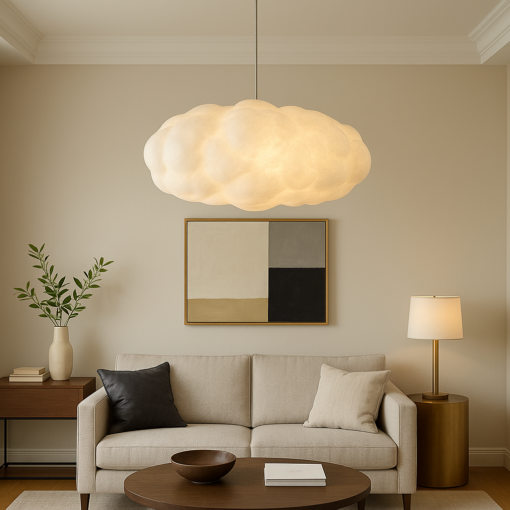 Cloud-Themed Pendant Light