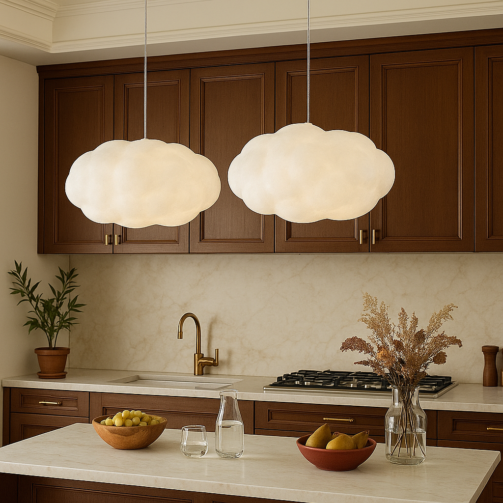 Cloud-Themed Pendant Light